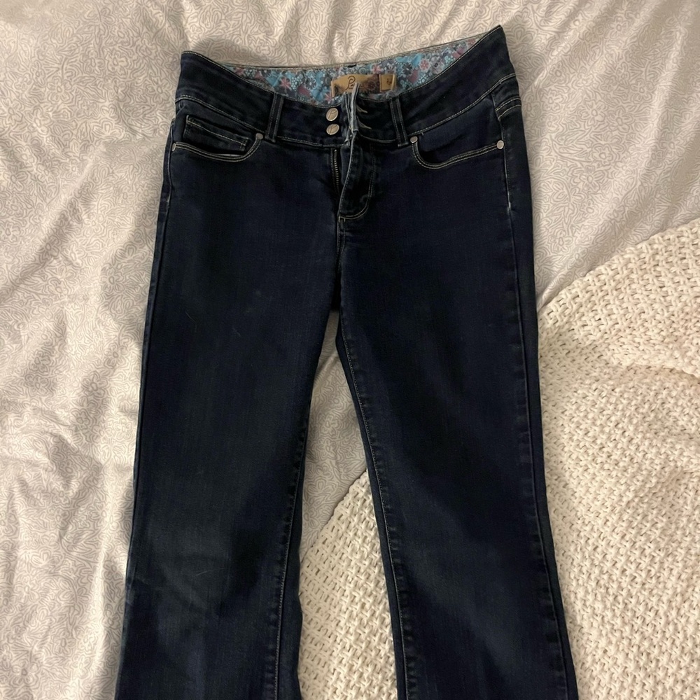 Paige bootcut jeans size 28 dark wash good condition!
